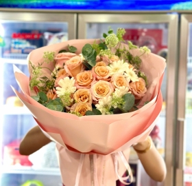 Hoa Tươi Tone Cam Hồng