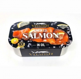 CÁ HỒI HUN KHÓI NGÂM DẦU 